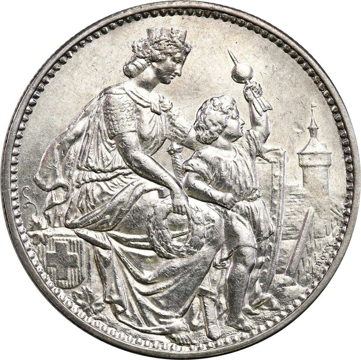 Szwajcaria. 5 franków 1865 Schaffhausen